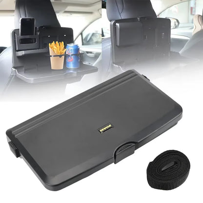 Car Back Seat Tray Auto Dining Folding Table Car Back Seat Food Tray Drink Cup Cell Phone Holder Shelf Car Interior Accessories